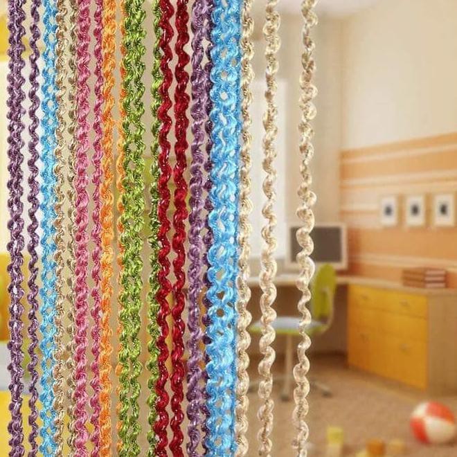 Tirai Benang Motif Ulir/ Tirai Pintu Dan Jendela Motif Ulir