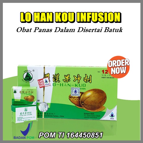 

TERBARU Obat panas dalam cina lo han kou infusion BPOM meredakan batuk herbal panas dalam ORI