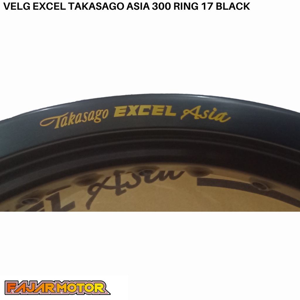 VELG TAKASAGO EXCEL ASIA 300 RING 17 BLACK SILVER