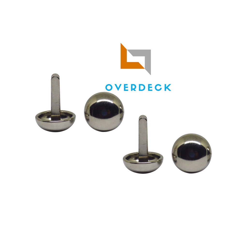 

100 PCS TOPONG KAKI TAS BULAT 1.8 CM NIKEL - TP 18 BLT NK