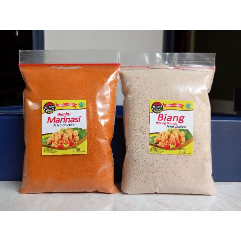 

paket biang tepung 100gr dan bumbu marinasi 100gr ayam goreng fried chicken