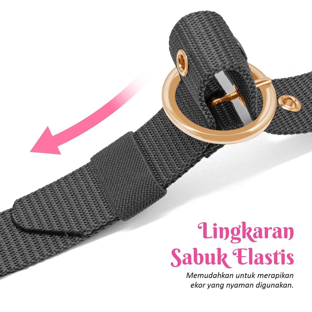 IKAT PINGGANG WANITA TALI GESPER NYLON CANVAS SABUK PREMIUM WOMEN BELT FASHION CODE: SD-35