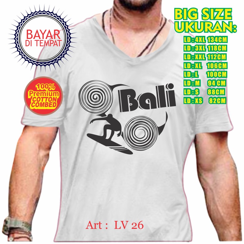 Baju Kaos Pria Wanita Kaos Unisex Atasan Kekinian Kaos Custom BALI Selancar
