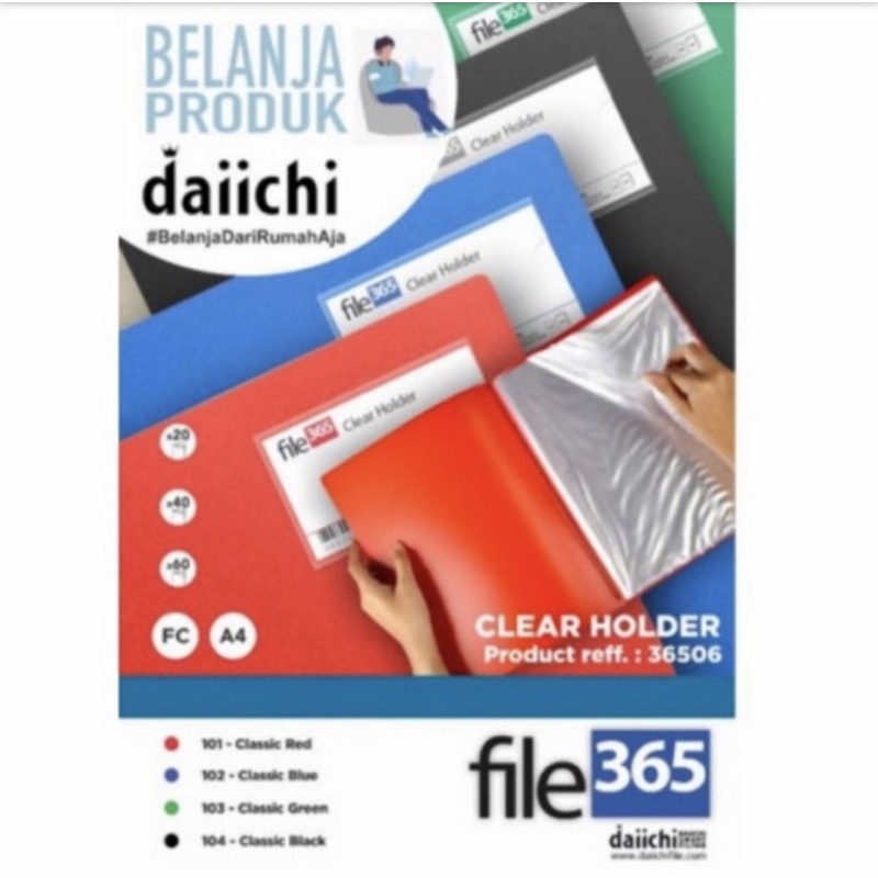 

Map Clear Holder Daiichi F4 365 60lembar