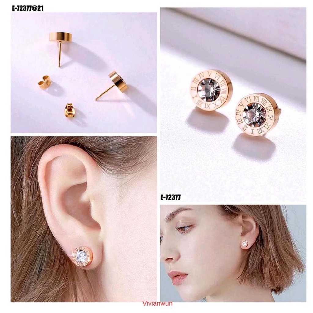 Anting mata putih import