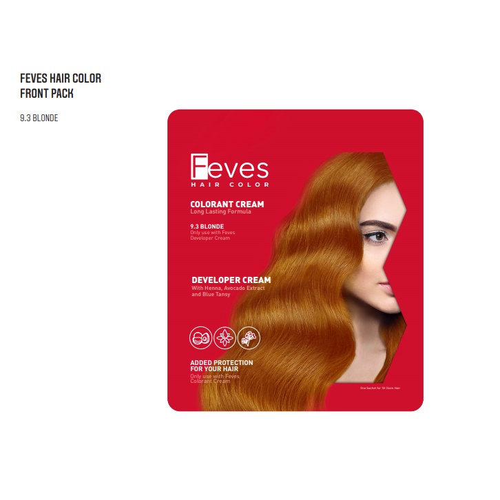 ✨LACIKOSME✨ SACHET FEVES HAIR COLOR COLORANT CREAM 30ML - PEWARNA RAMBUT