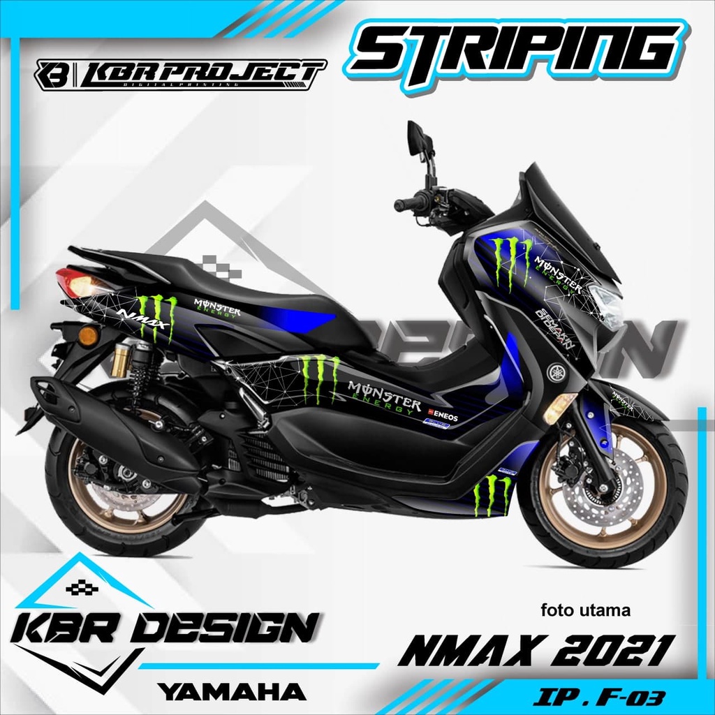 (COD) STICKER STRIPING NMAX 2021  - STICKER STRIPING NMAX 2021 IP F03