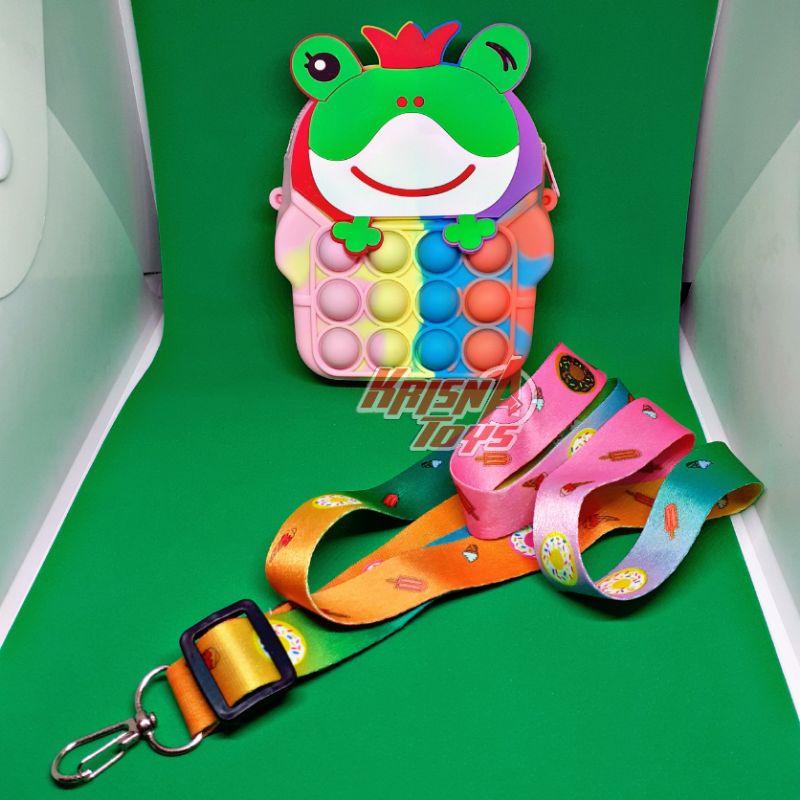 TAS POP IT ANAK RAINBOW LUCU/TAS SELEMPANG ANAK JELLY  POP IT'S