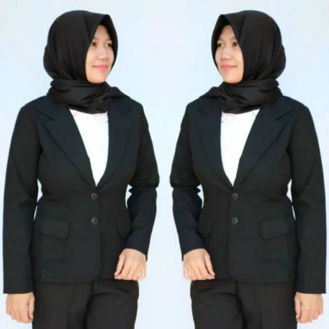 Blazer Wanita Formal /Jas Kerja Cewek Bahan Tebal Jahitan Rapi