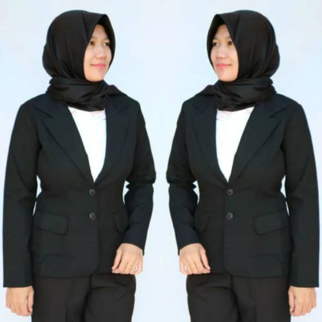 Blazer Wanita Formal /Jas Kerja Cewek Bahan Tebal Jahitan Rapi