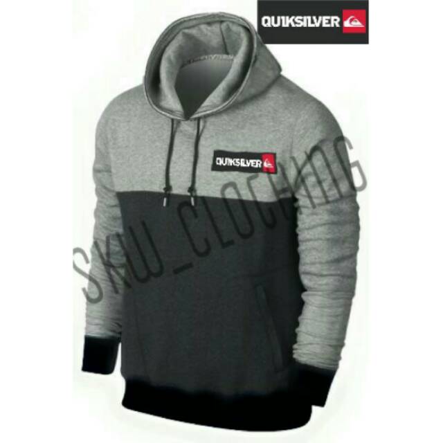 Jaket hoodie quiksilver kombinasi