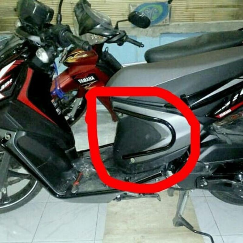 besi pelindung body x ride 125 sepasang