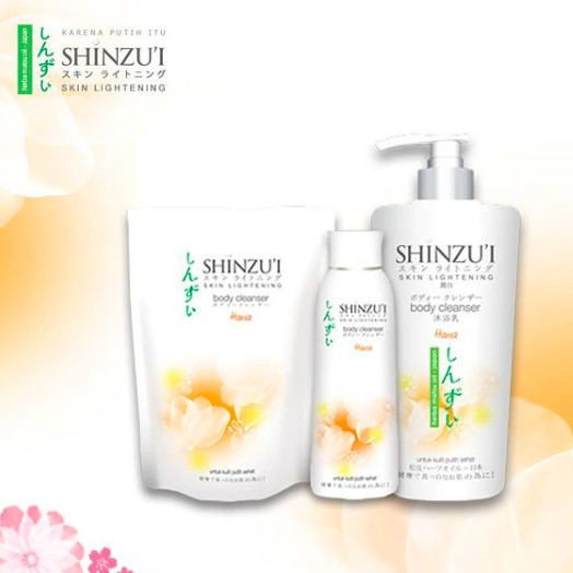 Shinzui Skin Lightening Body Cleanser / Ume Wash | Sabun Mandi Refill 180ml / 420ml / Botol 225ml