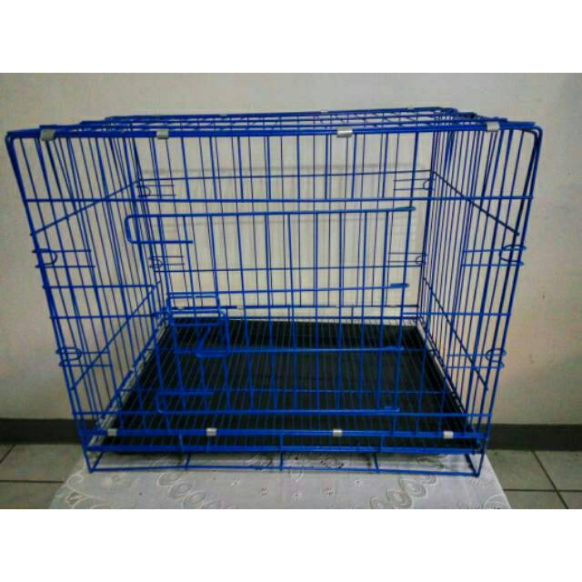 Kandang Kucing Besi Paling Tebal sesuai foto pintu besar ukuran L termurah di Indonesia-2