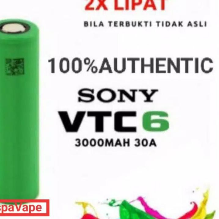 18650 SONY VTC 6 100% AUTHENTIC BATERAI VTC6 TERLARIS..
