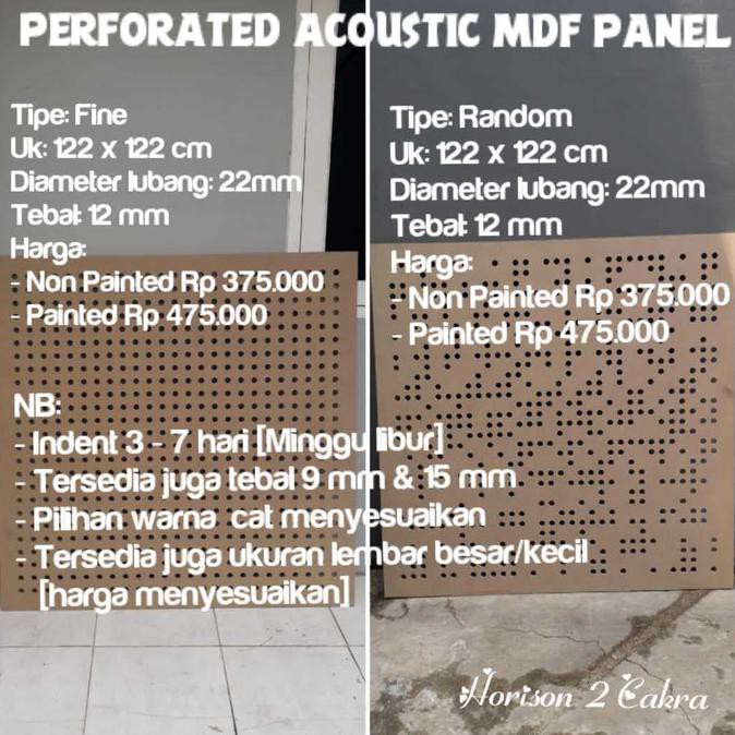 Perforated Acoustic Panel MDF