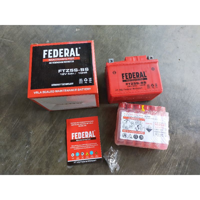 aki kering federal FTZ5S - BS