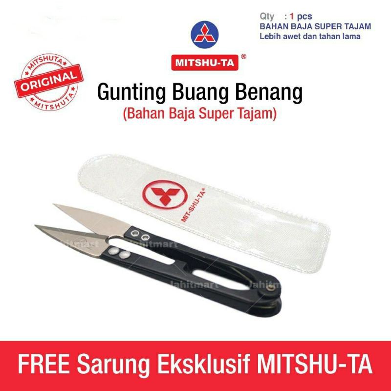 GUNTING BENANG / GUNTING BUANG BENANG / PEMOTONG BENANG ''MITSHU-TA''