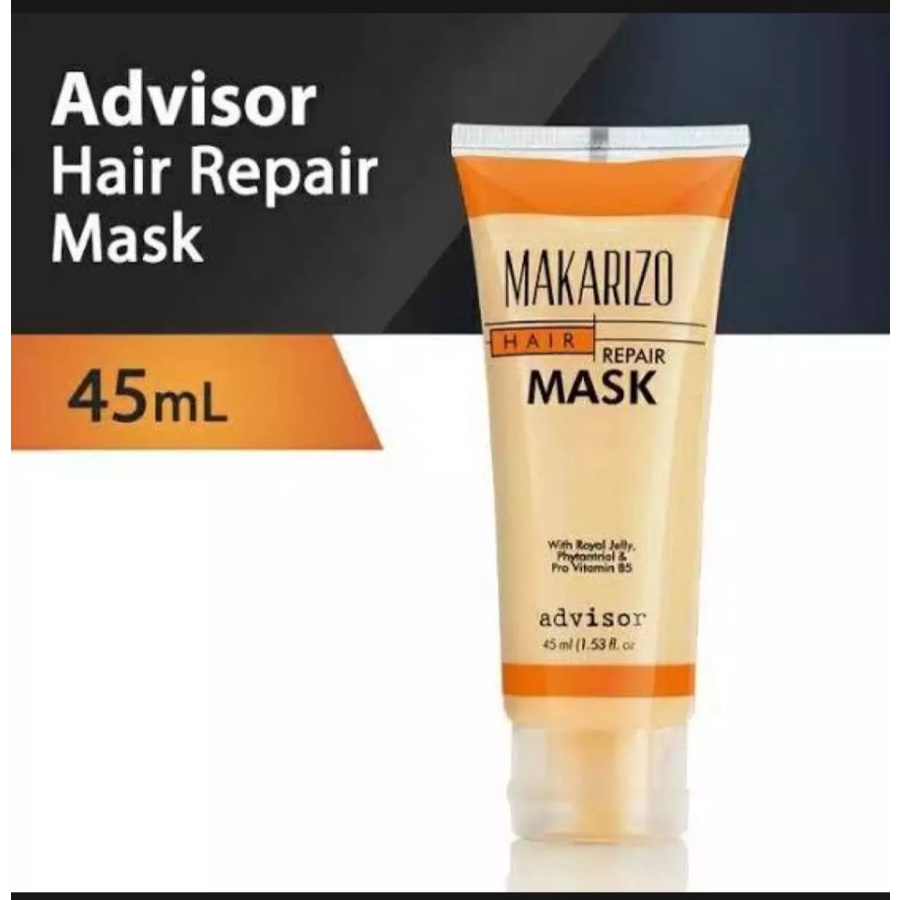 Makarizo Advisor Hair Repair Mask 45ml Tube Masker Perawatan Rambut