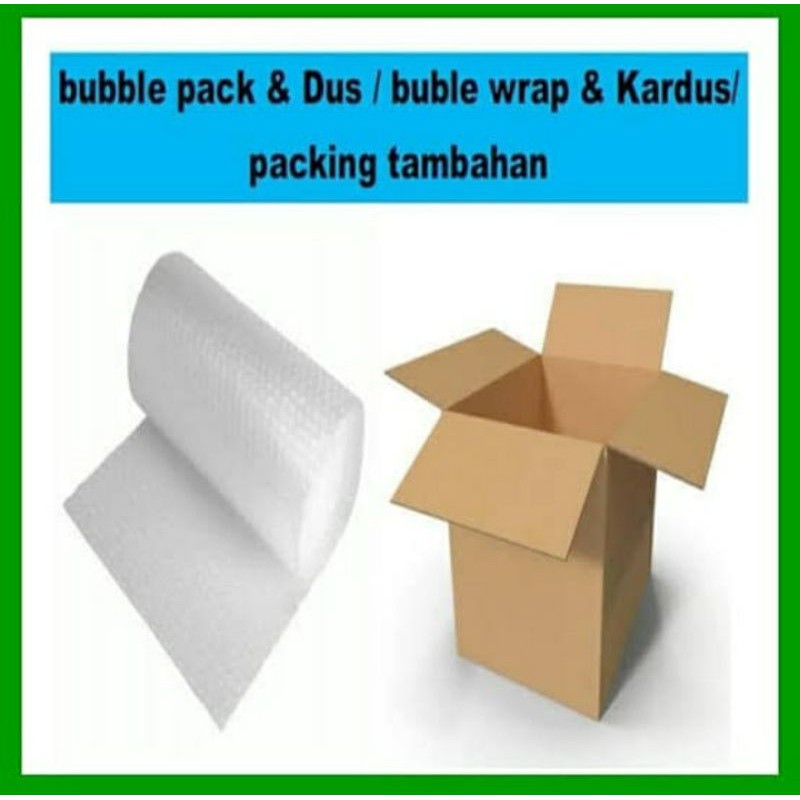 

Bubble wrab dan kardus untuk packing barang