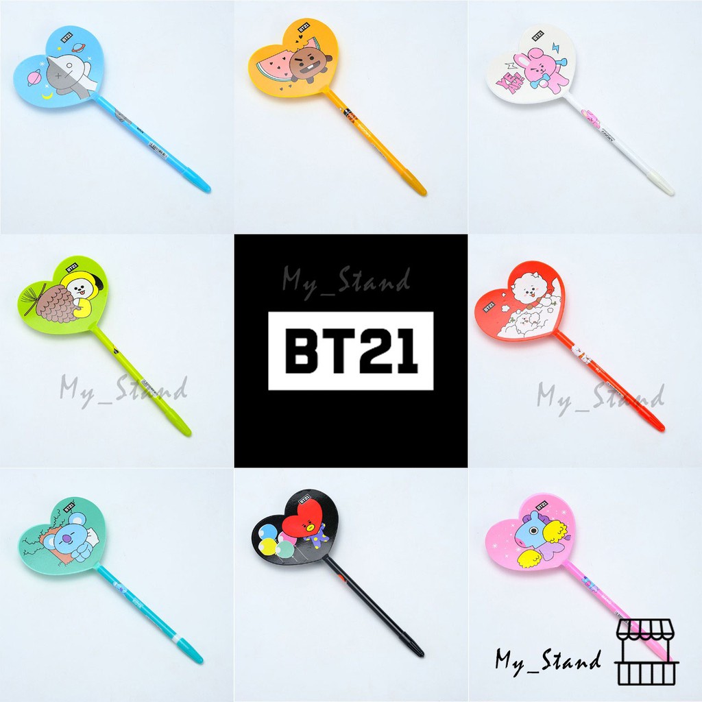 

Pena Kipas BT21 BTS Hati Pen Pulpen Bolpen Pulpen Gelpen Karakter