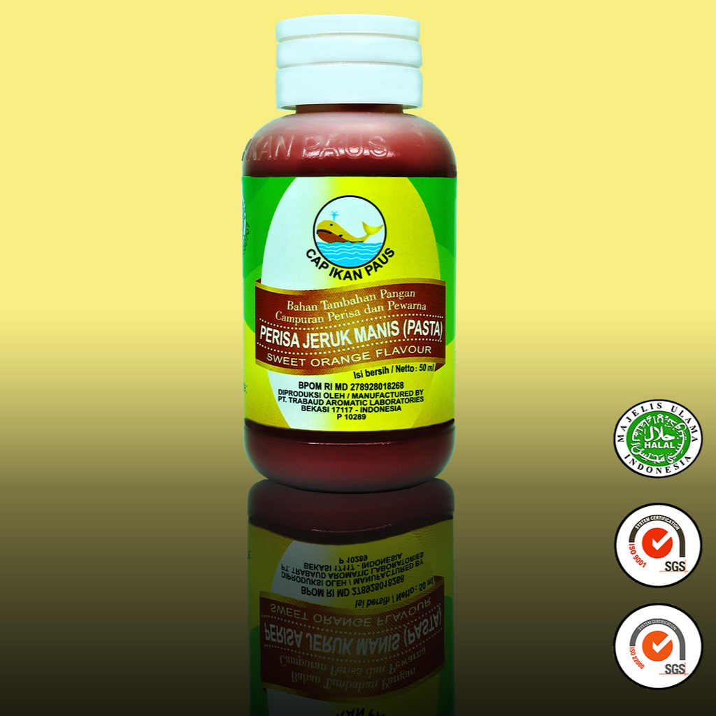 

(Paket 6 Pcs) Perisa Jeruk Manis Pasta Sweet Orange Flavor Cap Ikan Paus