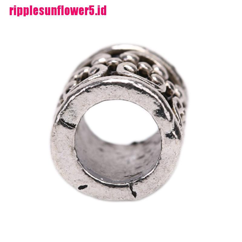 5pcs / set Cincin Rambut Kepang Gimbal Bahan Alloy Gaya Retro