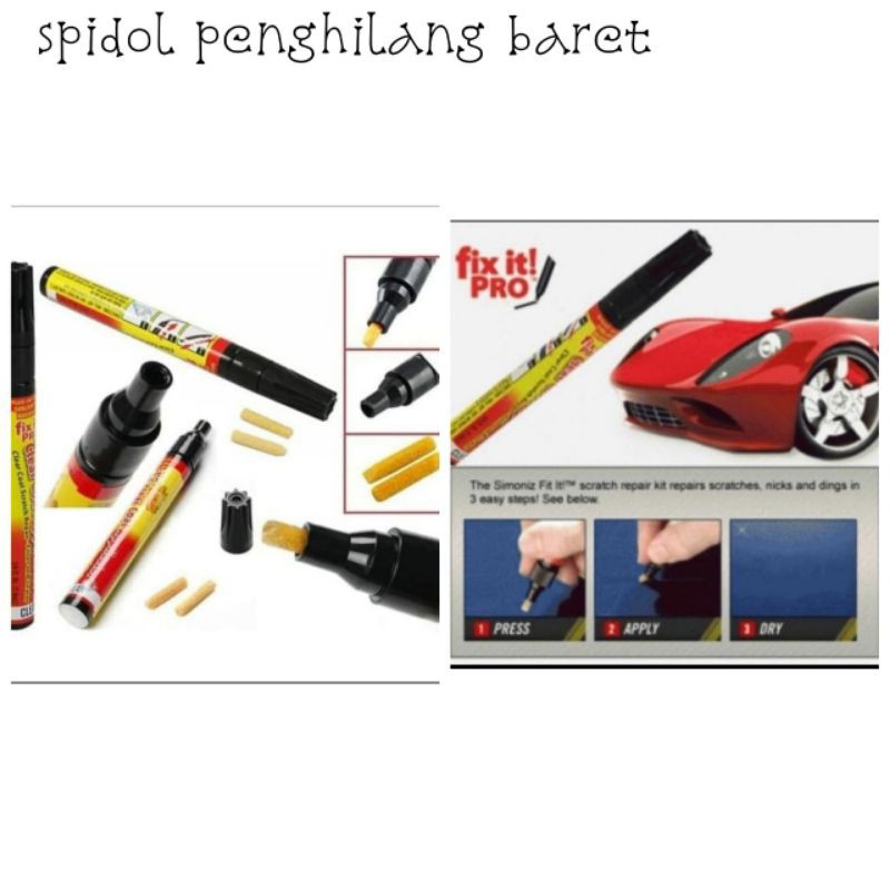 

SPIDOL PENGHILANG BARET MOBIL DAN MOTOR