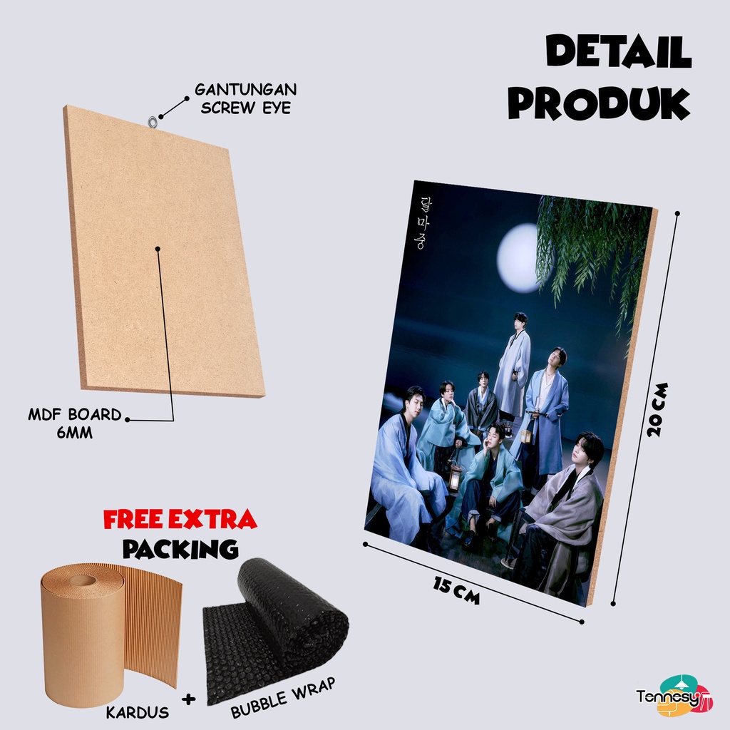 TENNESY HIASAN DINDING KPOP KOREA BTS DALMAJUNG 15x20CM WALL DECOR PAJANGAN POSTER DEKORASI DINDING KAMAR TIDUR RUMAH