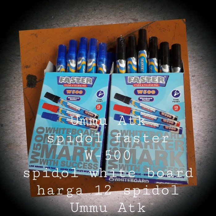 

Gaya Faster. Spidol White Board W-500. Berkualitas