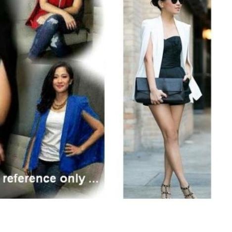 ♂ Cape Blazer Sayap size L Outer Vest Blazer Wanita Blazer Kantor Wanita Blazer Sayap Outer Wanita ♥