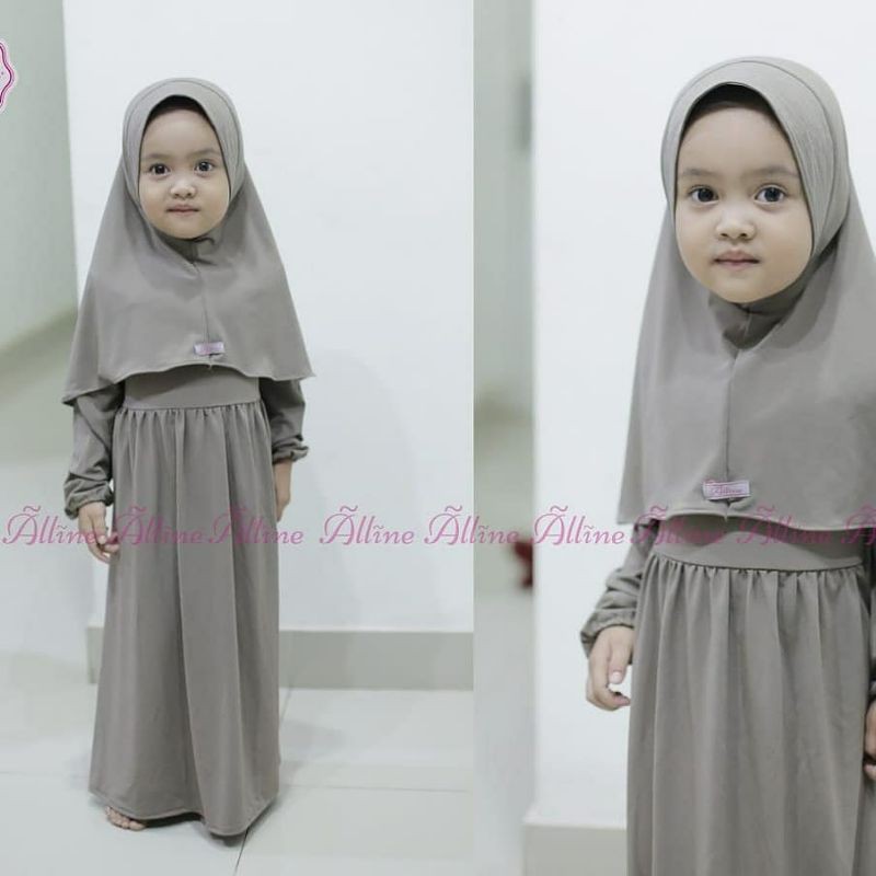 GAMIS ANAK PEREMPUAN/GAMIS POLOS BAHAN JERSEY