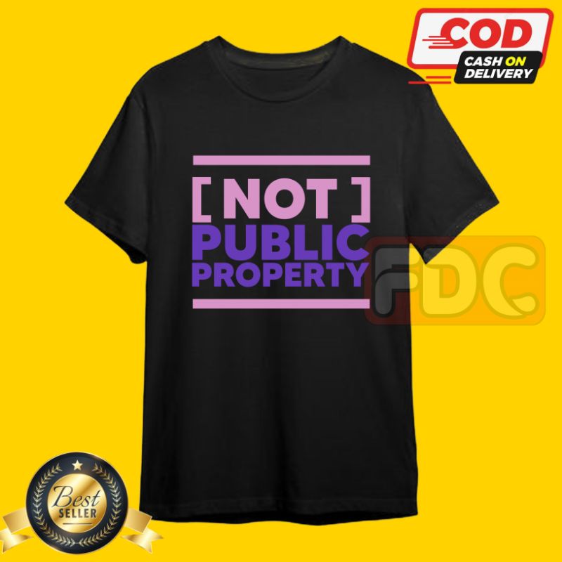 KAOS T-SHIRT BAJU DISTRO BAND METAL VOB (NOT) PUBLIC PROPERTY