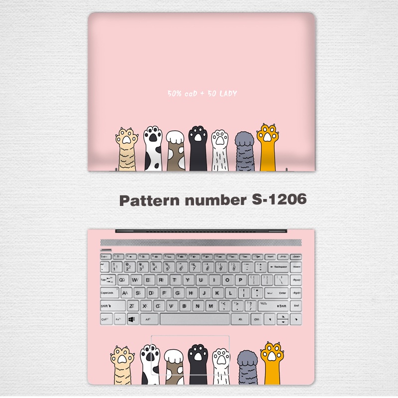 DIY Universal Laptop Stickers Computer Skin Vinyl 2 Sides Notebook Skin for 11/12/13/14 Inch MSI GL62m keyboard film GF63 game book GE73 notebook GS65 computer GT75 protective GP72 transparent 15.6-inch GL72M full coverage GE63 anti-dust GV62