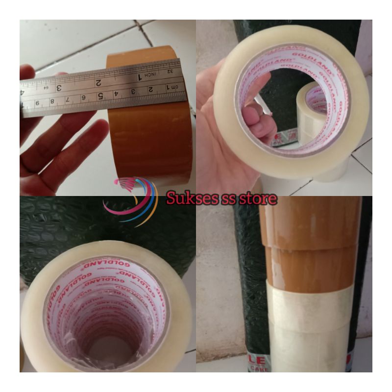 

Lakban bening 2 inch 100 Yard, isolasi bening kualitas daimaru