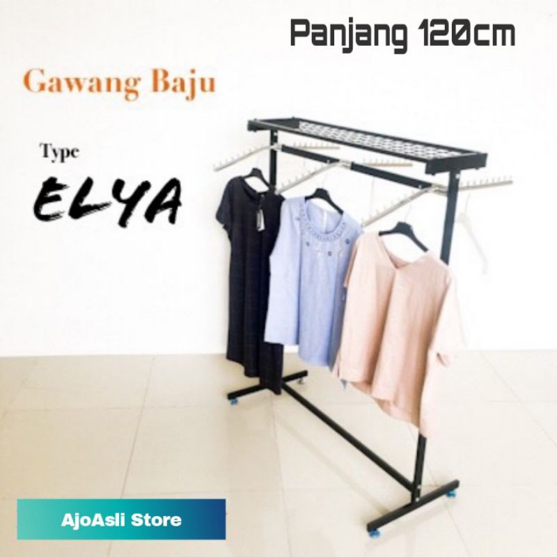 Gawang Baju + Ram 120cm