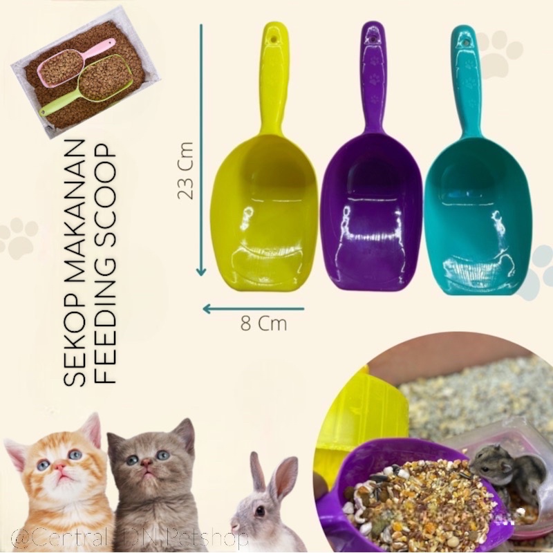 SENDOK PAKAN KUCING ANJING - SEKOP MAKANAN - FEEDING SCOOP