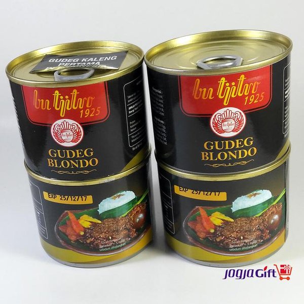 Bu Tjitro 1925 Gudeg Kaleng Rasa Blondo Paket 4 Kaleng