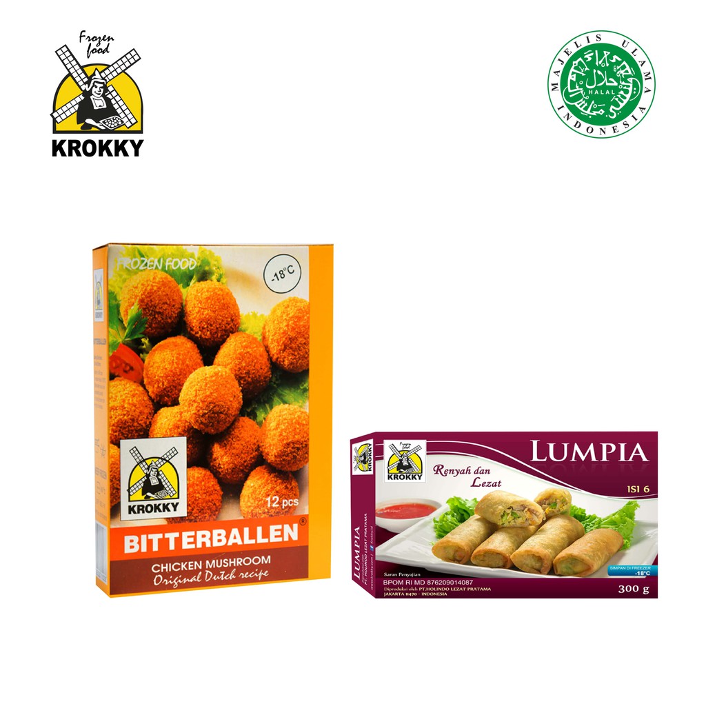 

Krokky set Bitterballen Chicken Mushroom & Springroll