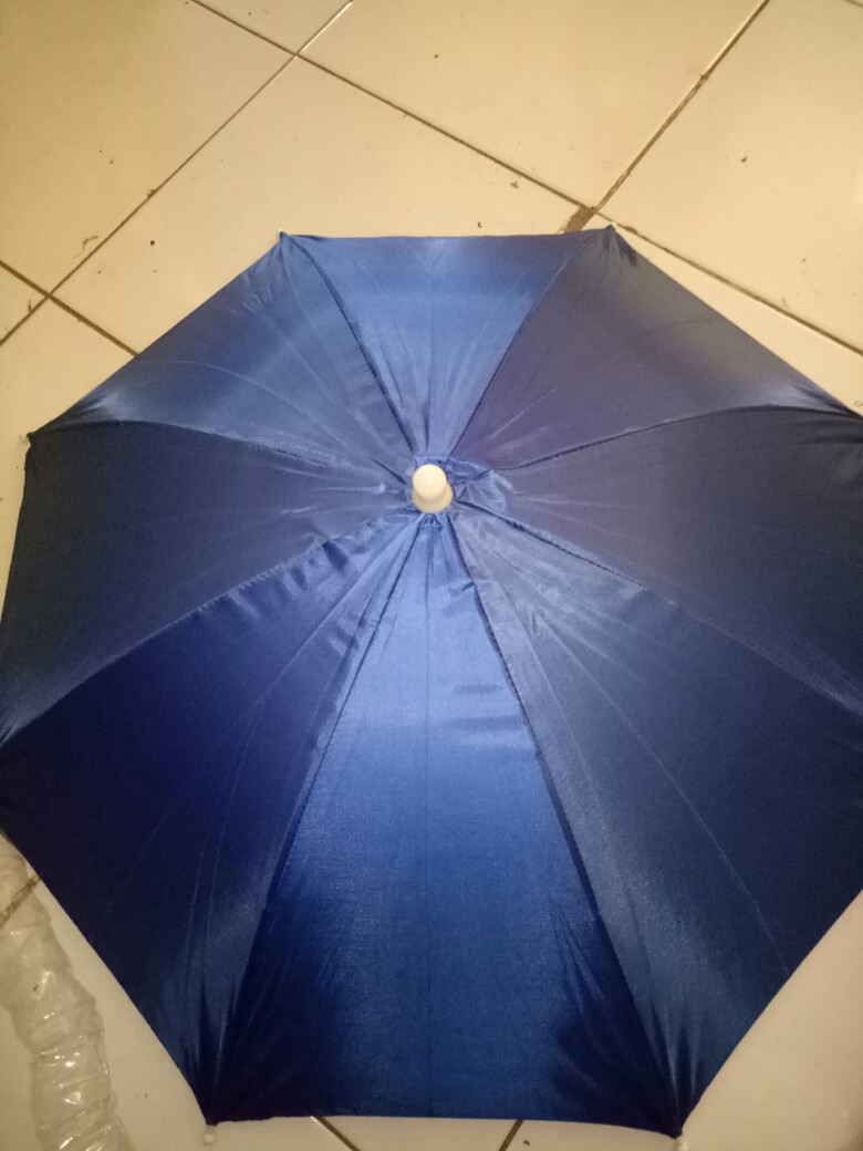 Payung Topi / Topi Payung / Payung Kepala Diameter 60cm 60 Cm Head Umbrella Unik Camping