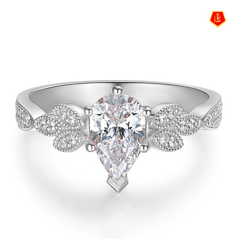 [Ready Stock]Pt950 Creative Albatross Mosanite Diamond Ring