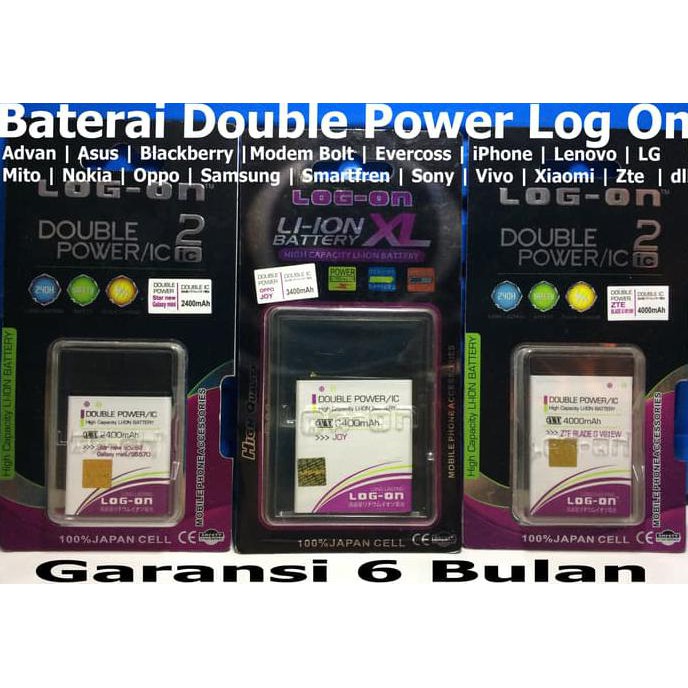 NEW BATERAI LOG ON ADVAN S35E BATRE/ORIGINAL/DOUBLE POWER MILENIA