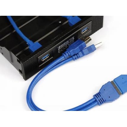 PCCooler U3 Extension Cable (M 30pin to 2x USB 3.0 AM)