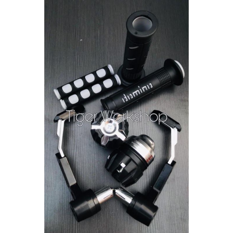 Paket 4in1 Proguard Robot Handgrip Jalu As Karet Handle Universal Semua Motor