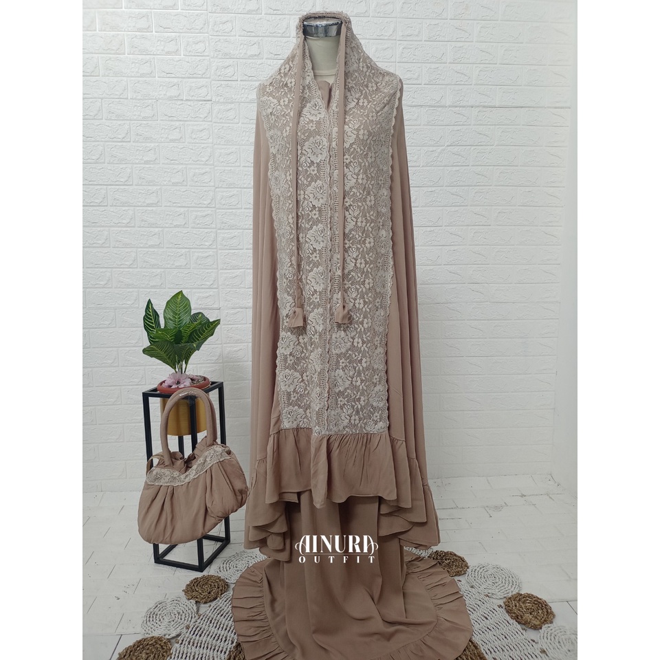 Mukena Travel - Mukena Terbaru Renda - Mukena Aisyah Renda - Mukena Dewasa Aisyah Renda - Mukena Wanita Dewasa Kekinian - Mukena Aisyah Reda Free Tas Mukena Jumbo - Mukena Rayon Dewasa Adem - Mukena Aisyah Polos Renda