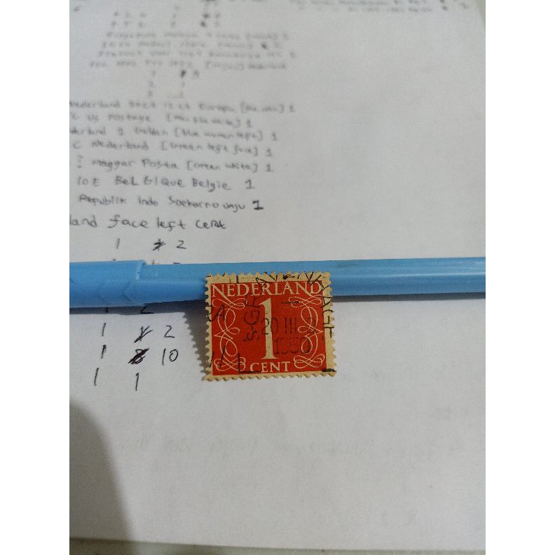 

Perangko Belanda Nederland New Daily Stamps 1 cent 1946 -1969 Stamp