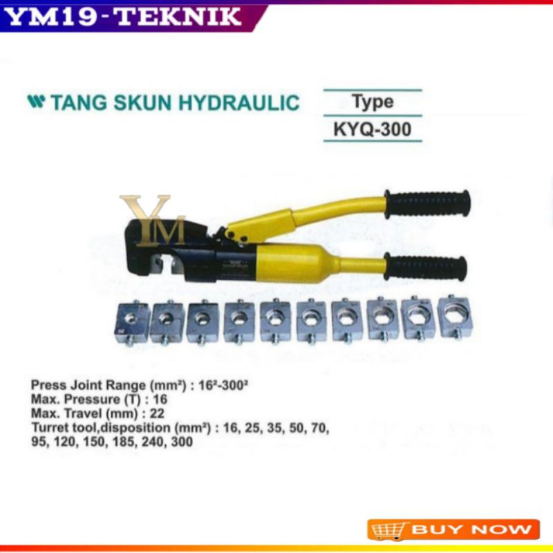 Tang Crimping Hidrolik KYQ 16-300 Tang Skun Kabel 300 WIPRO (YM)