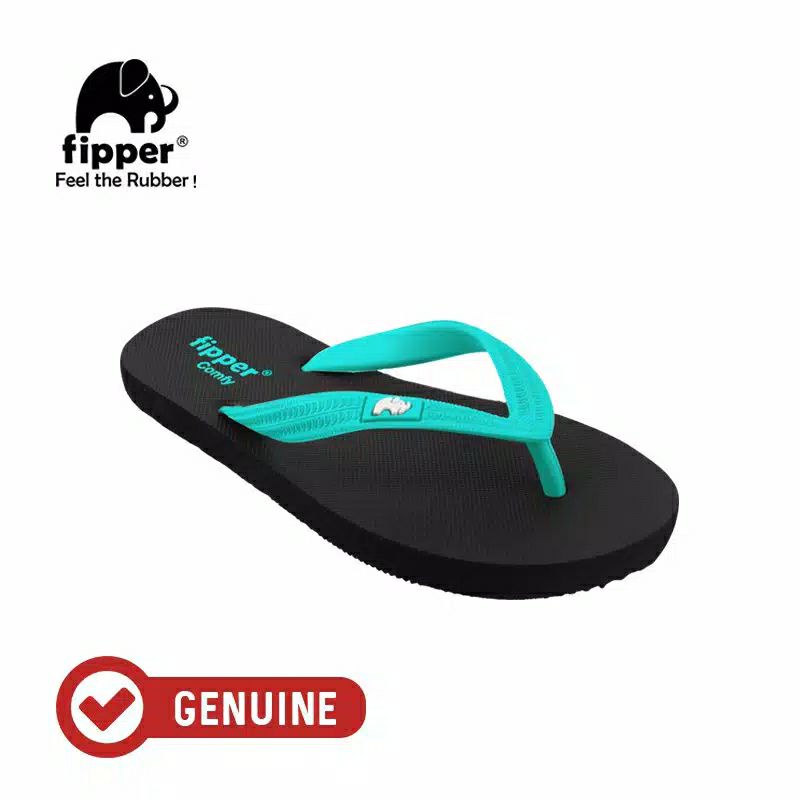 Fipper Comfy Black / Turquise
