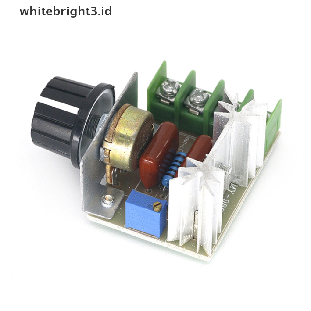 {whitebright3.id} 220V 2000W Voltage Regulator Dimming Dimmers Motor Speed Controller Thermostat ,