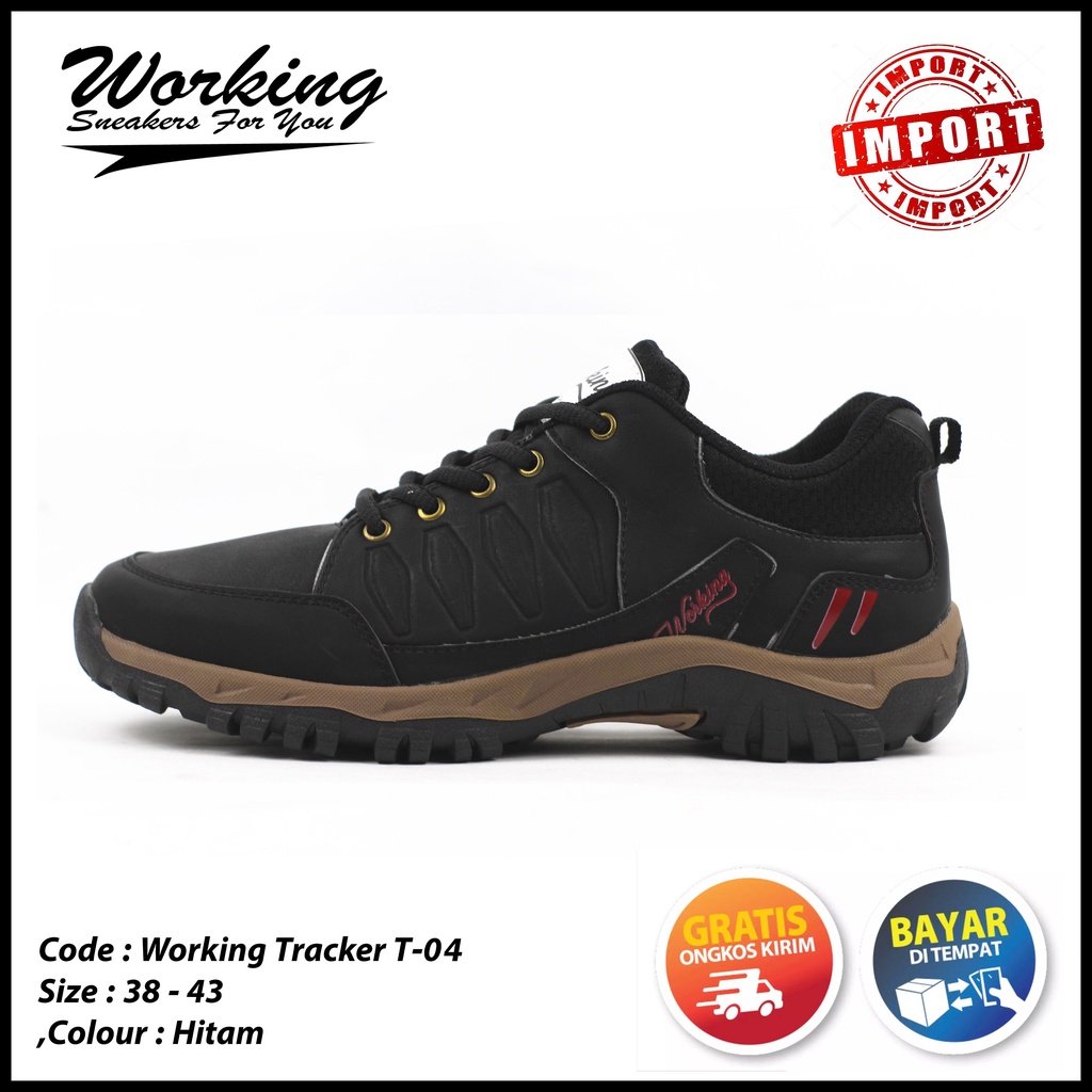 BIG SALE SEPATU HIKING IMPORT WORKING T-04 // SEPATU TRACKER // SEPATU OFFROAD // SEPATU GUNUNG //